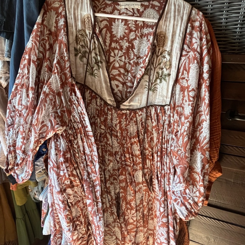 Daughters of India Earthy Floral Dress